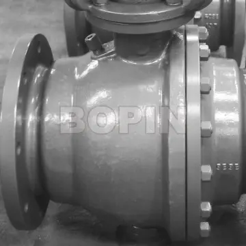 API 6D Cast Steel A216 WCB Trunnion Mounted Ball Valve