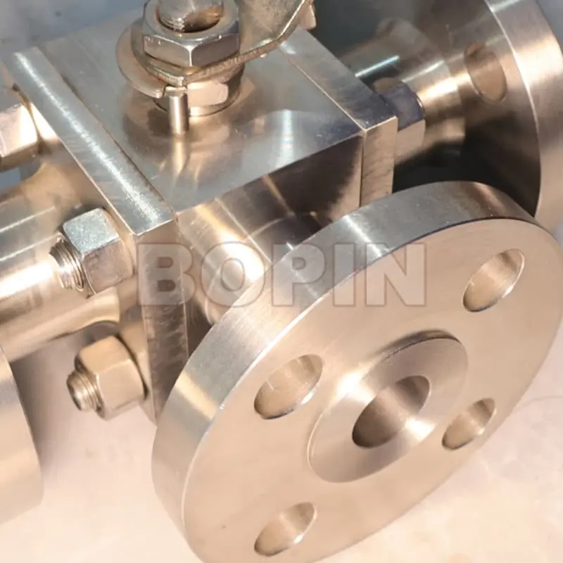 3-way A182 F304 Forged RF Stainless Steel Ball Valve.jpg