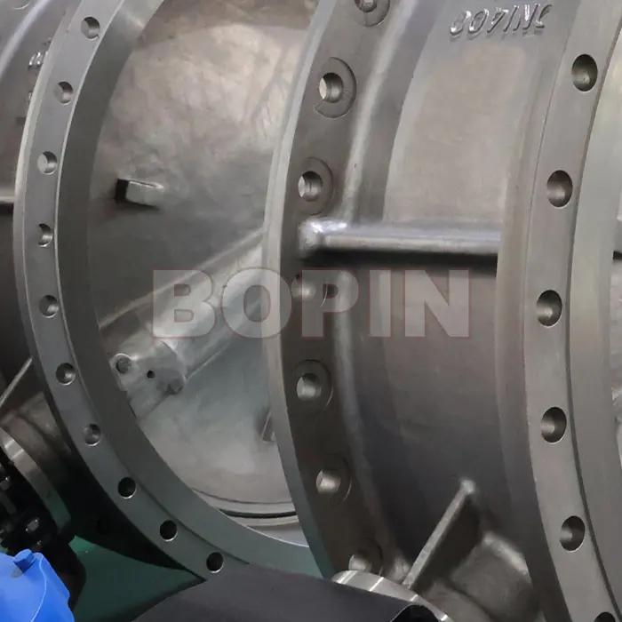 Stainless steel worm gear operated flanged triple offset butterfly valve.jpg