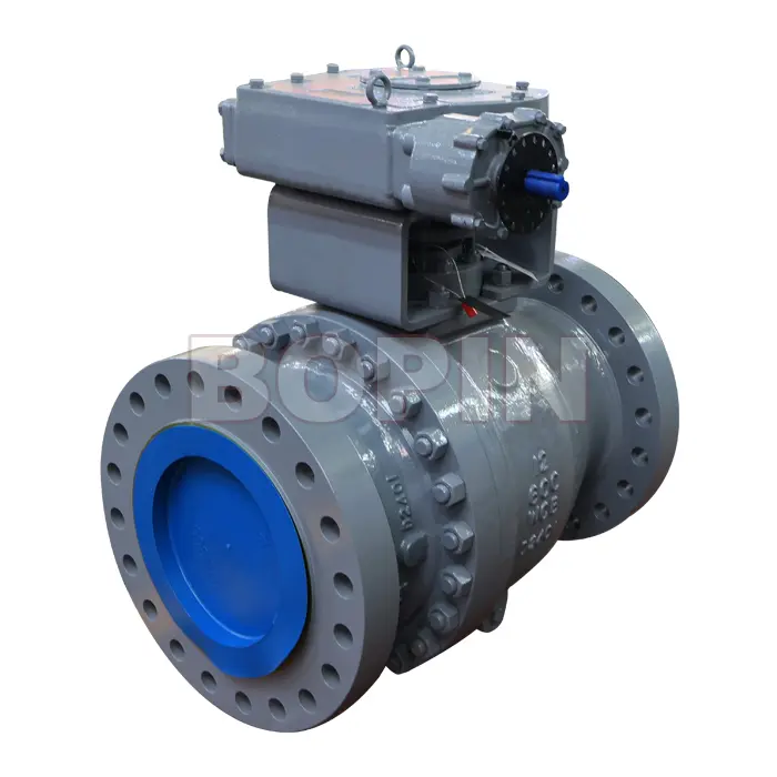 API 6D 2PC SPLIT BODY CAST STEEL TRUNNION MOUNTED BALL VALVES