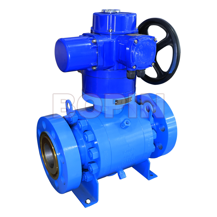 ELECTRICAL FORGED STEEL TRUNNION BALL VALVE