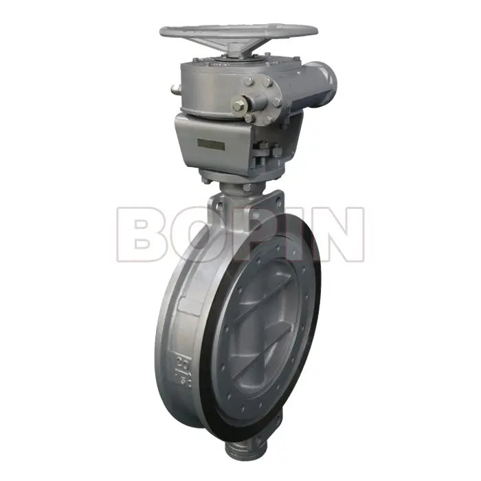 API standard cast steel A216 WCB wafer type triple offset butterfly valve.jpg