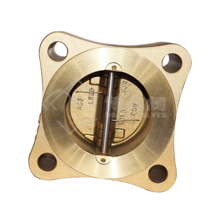 API 594 C95800 LUG TYPE ALUMINUM BRONZE DUAL PLATE CHECK VALVE