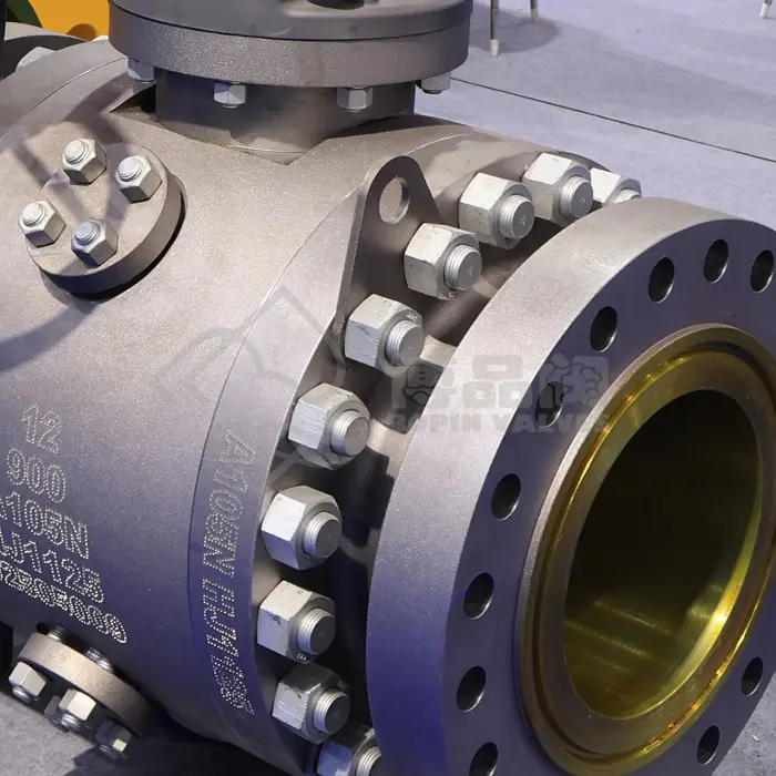 API 6D SIDE ENTRY FLANGED GEAR OPERATED FORGED STEEL BALL VALVE